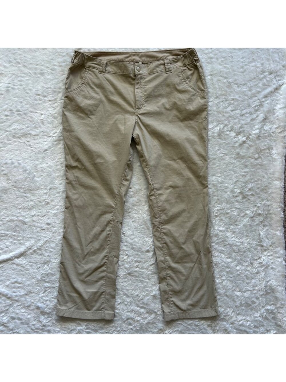 Womens Duluth Khaki Nylon Quick Dry Outdoor Hiking Pants Gorpcore - 18X31 - Picture 1 of 4
